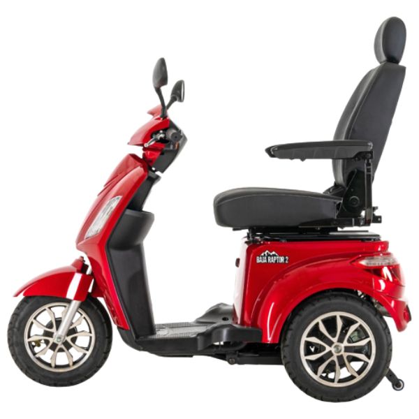 Pride Mobility Raptor 3-Wheel Power Scooter, Pride Heavy Duty Full Size  Mobility Scooter