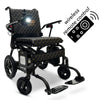 Image of ComfyGo Phoenix Carbon Fiber Folding Electric Wheelchair Black Textiles View