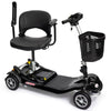 Image of EV Rider Nomad 4-Wheel Mobility Scooter Black Color Swivel Seat