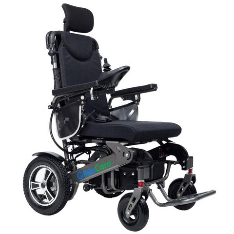 Glide Care G-6R Reclining Backrest Electric Wheelchair Silver