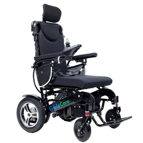 Glide Care G-6R Reclining Backrest Electric Wheelchair Black