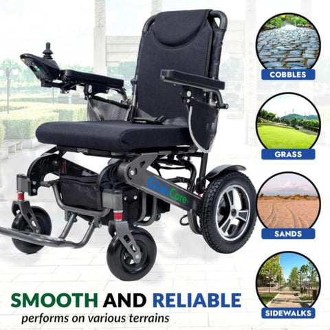 Glide Care G-6 Foldable Foldable Electric Wheelchair Terrains