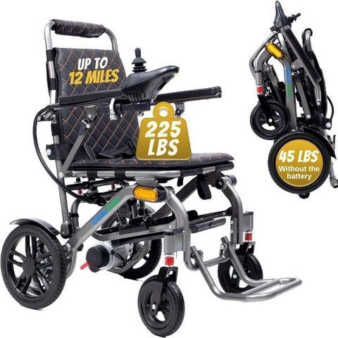 Glide Care G-5 Lightweight Foldable Electric Wheelchair