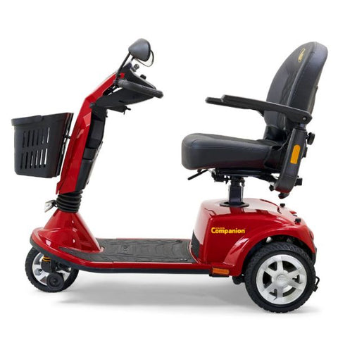 Golden Technologies Companion 3-Wheel Full Size Scooter GC340 Red Whole Left Side View