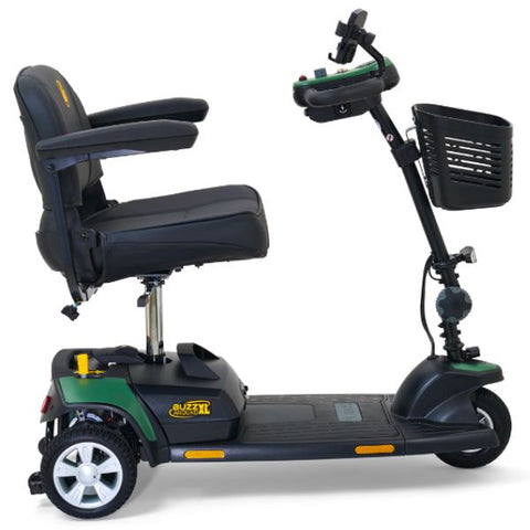 Golden Technologies Buzzaround XL 3-Wheel Mobility Scooter GB121B-STD Army Green Color Right Side View