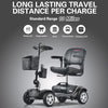 Image of Metro Mobility Max Sport Portable 4-Wheel Mobility Scooter Battery Range