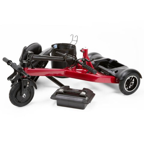 E-Wheels EW-01 Compact 3-Wheel Mobility Scooter Disassembled View