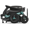 Image of Golden Ally Portable Power Wheelchair (GP303) Teal Color Folded Side View