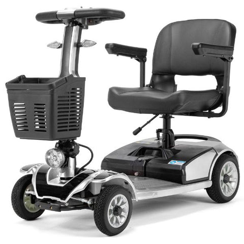 EWheels EW-M41 4-Wheel Travel Scooter Silver Color