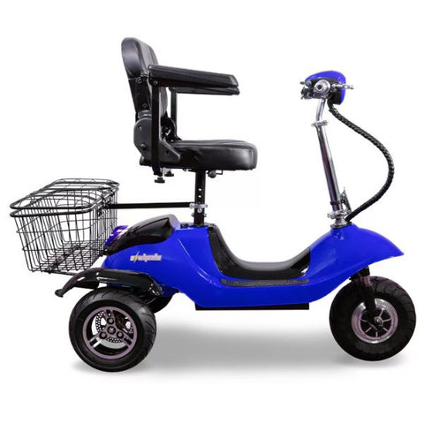 EWheels EW-20 Electric 3-Wheel Mobility Scooter  Blue/Black Right Side View