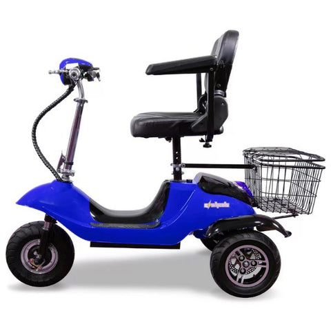 EWheels EW-20 Electric 3-Wheel Mobility Scooter  Blue/Black Left Side View