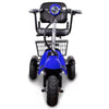 Image of EWheels EW-20 Electric 3-Wheel Mobility Scooter  Blue/Black Front View