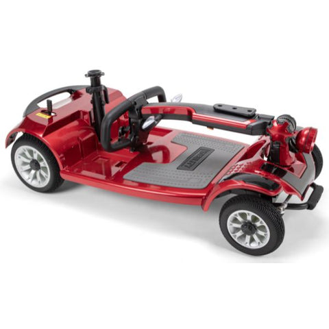 EWheels EW-M41 4-Wheel Travel Scooter Red Color Frame View