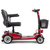 Image of EWheels EW-M41 4-Wheel Travel Scooter Red Color Right Side View