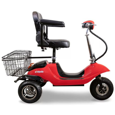 EWheels EW-20 Electric 3-Wheel Mobility Scooter  Red/Black Right Side View