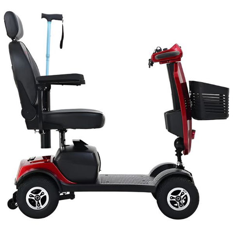 Metro Mobility Max Plus 4-Wheel Mobility Scooter Red Color Right Side View