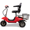 Image of EWheels EW-20 Electric 3-Wheel Mobility Scooter  Red/Black Left Side View