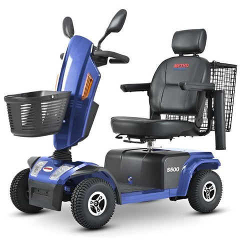 Metro Mobility S500 Bariatric 4-Wheel Mobility ScooterBlue Color