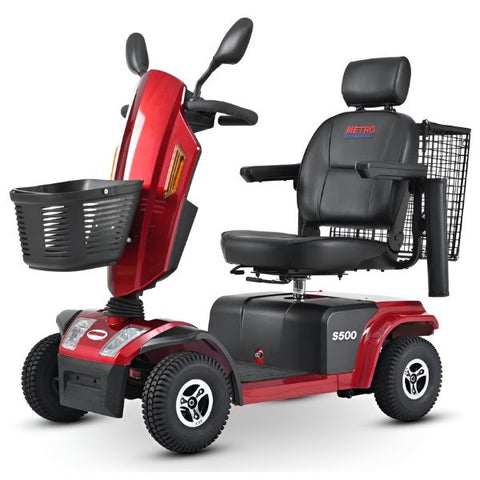 Metro Mobility S500 Bariatric 4-Wheel Mobility ScooterColor Red