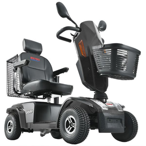 Metro Mobility S500 Bariatric 4-Wheel Mobility Scooter Black Color