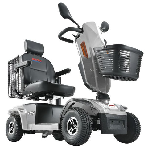 Metro Mobility S500 Bariatric 4-Wheel Mobility Scooter Silver Color