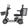 Image of Metro Mobility S500 Bariatric 4-Wheel Mobility Scooter Silver Color Left Side View