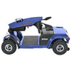 Image of Metro Mobility S500 Bariatric 4-Wheel Mobility Scooter Color Blue Folded Base View