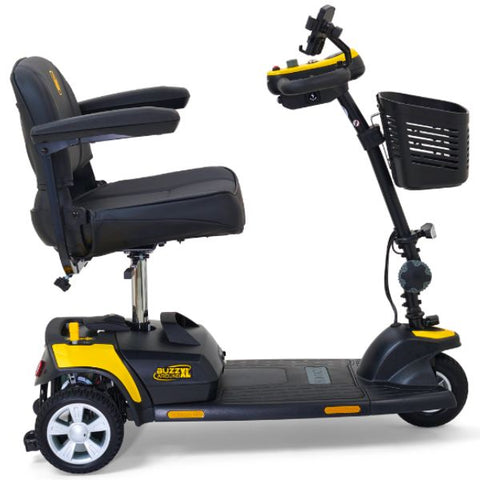 Golden Technologies Buzzaround XL 3-Wheel Mobility Scooter GB121B-STD Canary Yellow Color Right Side View