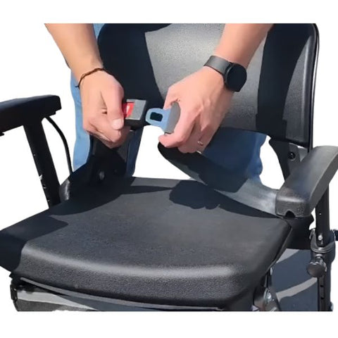 FreeRider Luggie Chair Foldable Power Chair Seat Belt