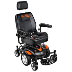 SuperHandy GoRide CRX Mid-Wheel Power Wheelchair Showing the Plush Captain Seat