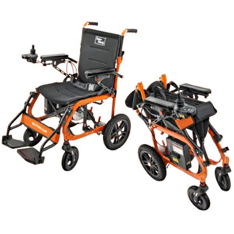 SuperHandy GoRide Folding Electric Wheelchair with Folded View