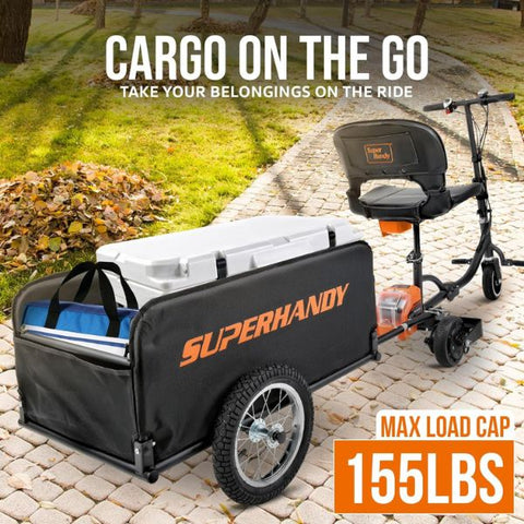 SuperHandy Lightweight Scooter Cargo Trailer Weight Capacity