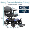 Image of Vive Health Electric Wheelchair Model C Dimensions