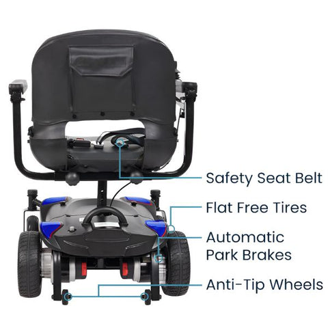 Vive Health Electric Wheelchair Model C Safety Features