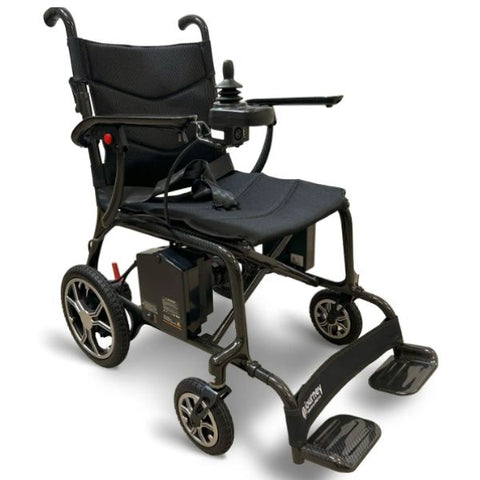 Journey Air Elite Lightweight Folding Power Chair (26 lbs) Black Color Right Up View