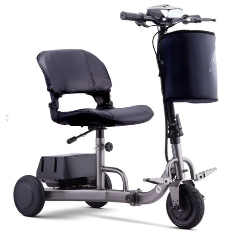 Reyhee Triad (R300) 3-Wheel Portable Mobility Scooter Gunmetal Color