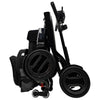 Image of Pride Go-Go Carbon Folding Mobility Scooter Folded Side View With Handle Down