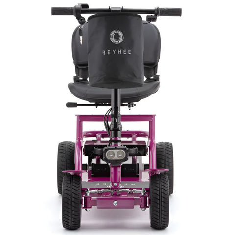 Reyhee EXO 4-Wheel Folding Mobility Scooter Plum Purple Front View