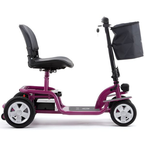 Reyhee EXO 4-Wheel Folding Mobility Scooter Plum Purple Right Side View