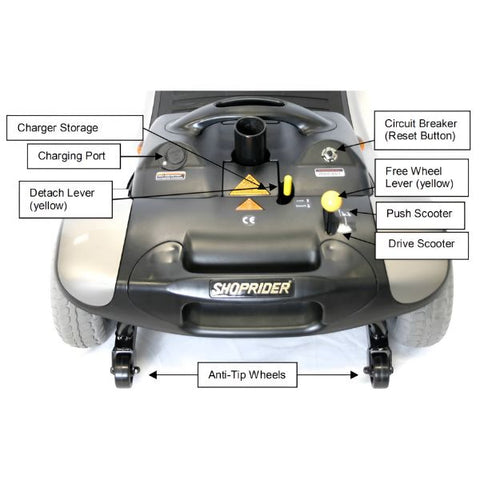 Shoprider Dasher 4 Portable Mobility Scooter - GK8