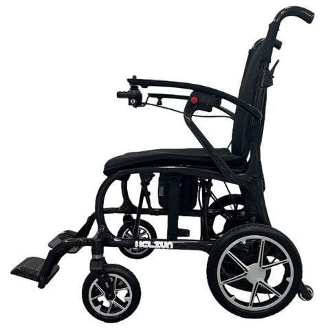 Helium Carbon Fiber Lightweight Folding Power Wheelchair